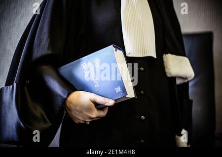 Donna francese avvocato primo piano - concetto di legge Foto Stock