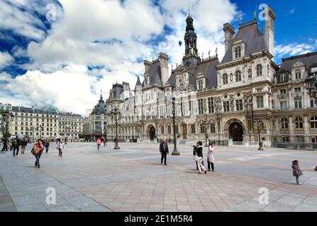 Parigi 4e arr. Municipio, Hotel de Villel di Parigi, Ile de France, Francia, Europa Foto Stock