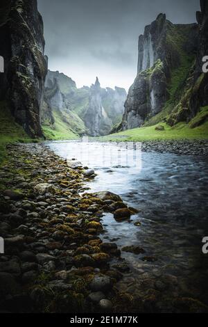 canyon nel sud-est dell'islanda Foto Stock