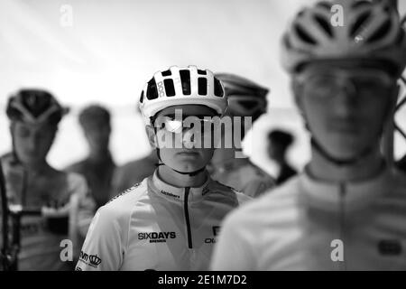 Sei giorni di gara di ciclismo su pista di Brema all'OVB Arena di Brema, Germania, gennaio 2016 Foto Stock