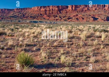 Paria Plateau scarpata al tramonto, Vermilion Cliffs National Monument, Arizona, Stati Uniti Foto Stock