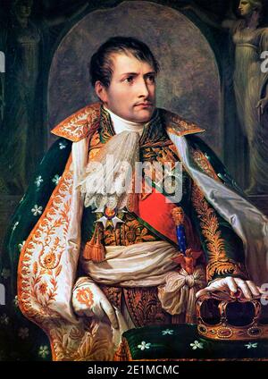 NAPOLEONE BONAPARTE (1769-1821) come Re d'Italia dipinto da Andrea Appiani nel 1805 Foto Stock