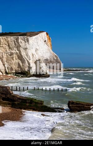 Inghilterra, East Sussex, Seaford, Sleaford Head Cliffs Foto Stock