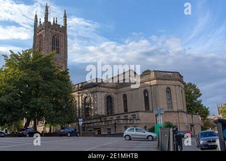 La Chiesa di Inghilterra Cattedrale di tutti i Santi nel Città di Derby Regno Unito Foto Stock