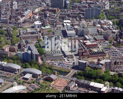 Veduta aerea dell'Università di Leicester De Montfort Foto Stock