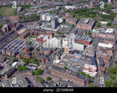 Veduta aerea dell'Università di Leicester De Montfort Foto Stock