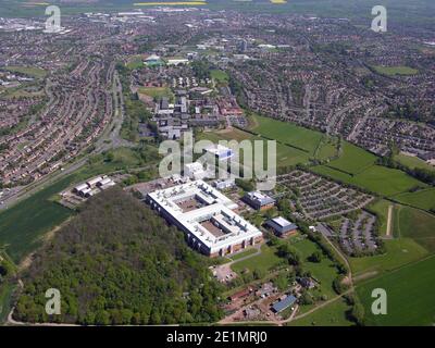 Veduta aerea del Centro Congressi Holywell Park presso la Loughborough University Foto Stock