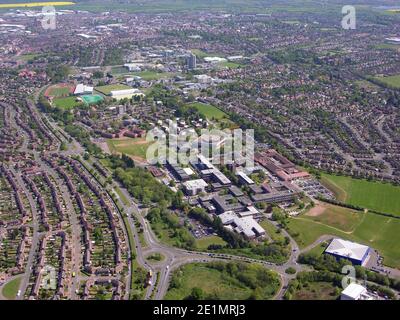 Veduta aerea dell'Università di Loughborough Foto Stock