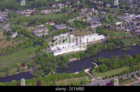 Vista aerea del campus dell'University Park presso l'Università di Nottingham Foto Stock