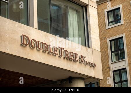 Londra - Hilton Doubletree hotel nel centro di Londra - un lusso globale catena alberghiera Foto Stock