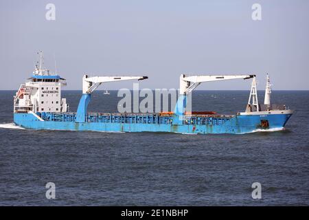 La nave da carico Anet raggiungerà il porto di Rotterdam il 18 settembre 2020. Foto Stock