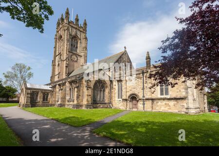 Chiesa parrocchiale di tutti i Santi a Driffield, nello Yorkshire orientale Foto Stock