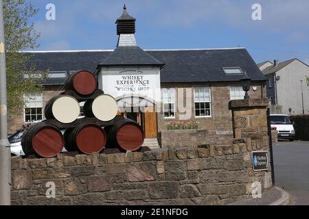 Kirkoswald, Whisky Experience, Ayrshire, Scozia, Regno Unito. Situato nella vecchia scuola del villaggio a Kirkoswald, a meno di un'ora a sud di Glasgow. Foto Stock