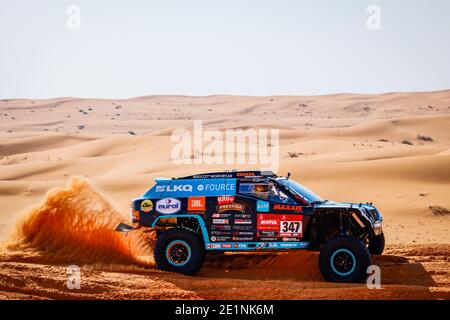 347 Coronel Tim (nld), Coronel Tom (nld), Jefferies Dakar Rally, Coronel Dakar Team, Auto, azione durante la sesta tappa del / LM Foto Stock