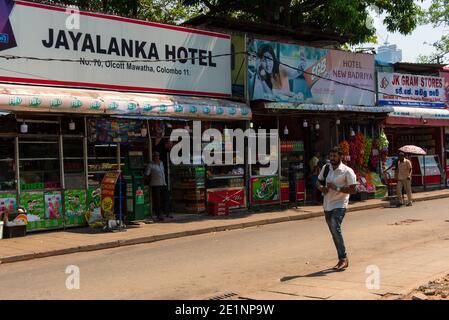 Mercati nella capitale dello Sri Lanka. Colombo il giorno d'estate Foto Stock