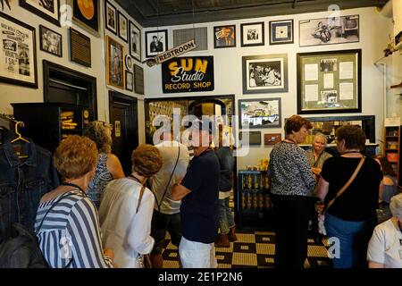 Sun Studio luogo di nascita di Rock n Roll Memphis Tennessee Foto Stock