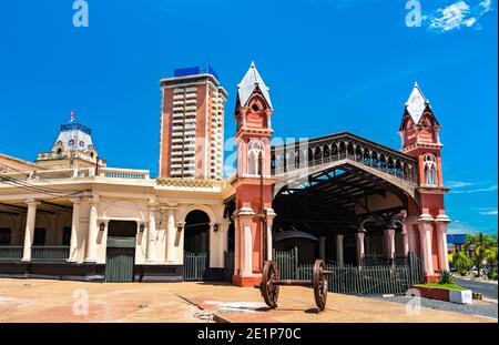 Ex stazione ferroviaria di Asuncion, Paraguay Foto Stock