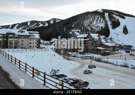 Stazione sciistica di Winter Park, Winter Park, Colorado, USA. Dicembre 2020. Foto Stock