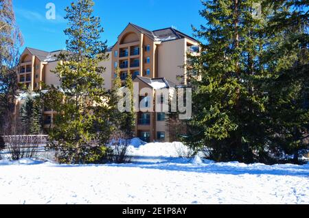 Stazione sciistica di Breckenridge, Breckenridge, Colorado, Stati Uniti. Dicembre 2020. Foto Stock