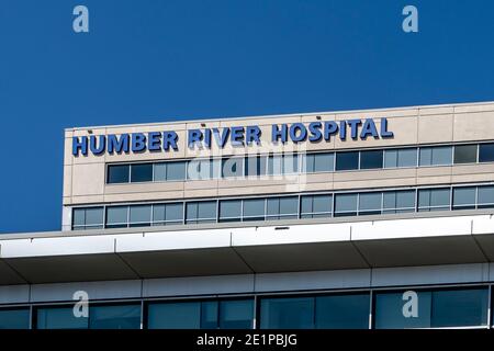 North York, Toronto, Canada - 23 settembre 2020: Firma dell'Humber River Hospital a North York, Toronto, Canada Foto Stock