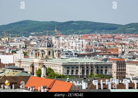 Il Museo Naturhistorisches (Museo di Storia Naturale) di Vienna, Austria. Foto Stock