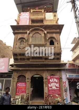 Haveli a Jaisalmer, Rajasthan Foto Stock