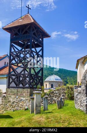 Antico monastero medievale Gradac in Serbia Foto Stock