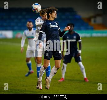 Southend, Regno Unito. 09 gennaio 2021. SOUTHEND, INGHILTERRA - GENNAIO 09: Sam Hart di Southend Unito durante la Sky Bet League due tra Southend United e Barrow FC al Roots Hall Stadium, Southend, Regno Unito il 09 Gennaio 2021 Credit: Action Foto Sport/Alamy Live News Foto Stock