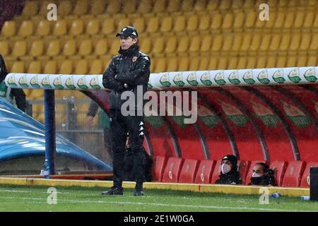 Benevento, Italia. 9 gennaio 2021. Benevento, Italia, Stadio Ciro Vigorito, 09 gennaio 2021, Coach Filippo Inzaghi (Benevento Calcio) durante Benevento Calcio vs Atalanta BC - Calcio italiano Serie A match Credit: Emmanuele Mastrodonato/LPS/ZUMA Wire/Alamy Live News Foto Stock