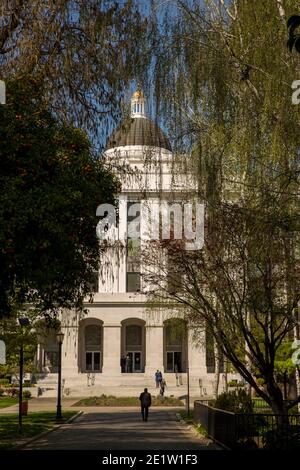 Sacramento, California, Stati Uniti. 14 Marzo 2017. Il Campidoglio della California è la sede del governo della California, situato a Sacramento, la capitale della California. L'edificio ospita le camere del Parlamento di Stato della California, composte dall'Assemblea di Stato della California e dal Senato di Stato della California, insieme all'ufficio del Governatore della California. Credit: Ruaridh Stewart/ZUMA Wire/Alamy Live News Foto Stock