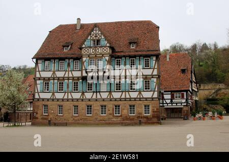 GERMANIA, MAULBRONN, KLOSTERHOF, 21 APRILE 2013: Case a graticcio presso il Kloserhof a Maulbronn Foto Stock