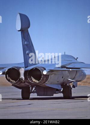 General Dynamics-Grumman EF111-A Raven aereo da guerra elettronico ad ala a passo variabile. Foto Stock