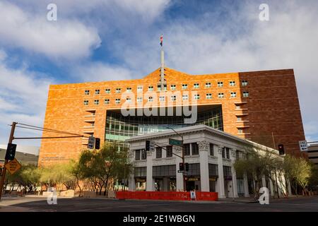 Phoneix, 3 GENNAIO 2021 - Vista esterna del Tribunale Municipale di Phoenix Foto Stock