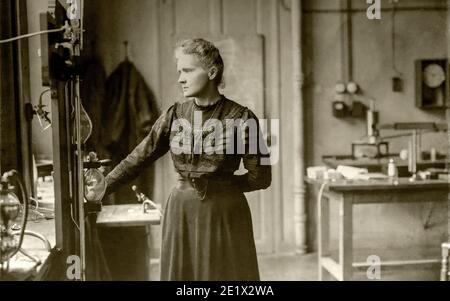 Maria Salomea Skłodowska, meglio conosciuta come Marie Curie (Varavia, 7 novembre 1867 – Passy, 4 luglio 1934), è stata una Foto Stock