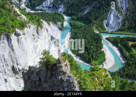 Gola del Reno, Graubuenden, Svizzera Foto Stock