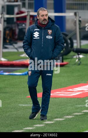 Milano, Italia. 9 gennaio 2021. Milano, Italia, stadio San Siro Giuseppe Meazza, 09 gennaio 2021, il direttore Marco Giampaolo del Torino FC durante AC Milan vs Torino FC - Calcio italiano Serie A match Credit: Luca Rossini/LPS/ZUMA Wire/Alamy Live News Foto Stock