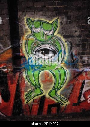 Ready Player One, Props Ready Player One, graffiti Ready Player One, Jewellery Quarter Foto Stock