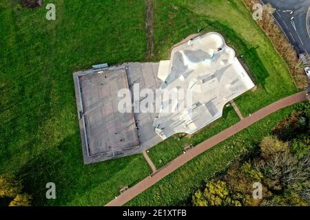 DefaultSkate Park a Lewes, Sussex Regno Unito Foto Stock