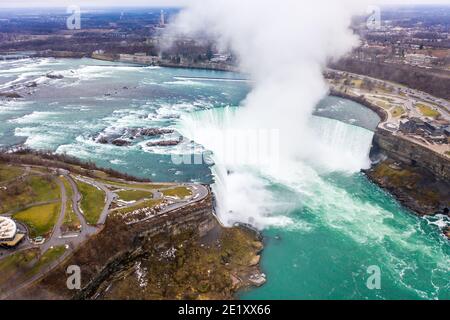 Cascate Horseshoe, Niagara Falls, Ontario, Canada Foto Stock