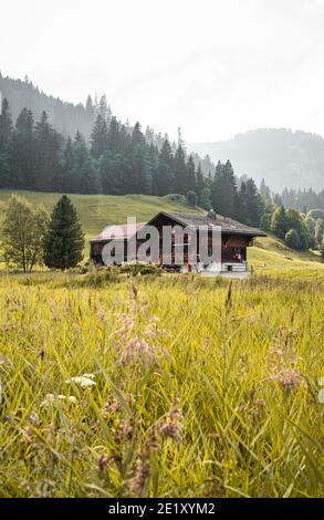 Vecchie capanne a Berna, in Svizzera, vecchie case Foto Stock