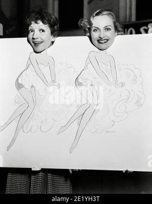 Claudette Colbert, Carole Lombard circa 1930 / riferimento file n. 34082-080THA Foto Stock