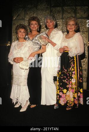 Estelle Getty, Bea Arthur, Betty White, e Rue McClanahan 'Golden Girls' Credit: Ralph Dominguez/MediaPunch Foto Stock