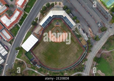 Una vista generale di Blair Field, sabato 9 gennaio 2021, a Long Beach, California. Lo stadio, aperto nel 1958 e situato nel Parco delle attività ricreative, è stato chiamato af Foto Stock