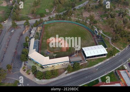 Una vista generale di Blair Field, sabato 9 gennaio 2021, a Long Beach, California. Lo stadio, aperto nel 1958 e situato nel Parco delle attività ricreative, è stato chiamato af Foto Stock