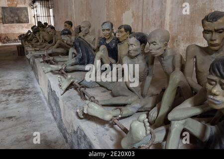 Statue nella prigione con Dao Foto Stock