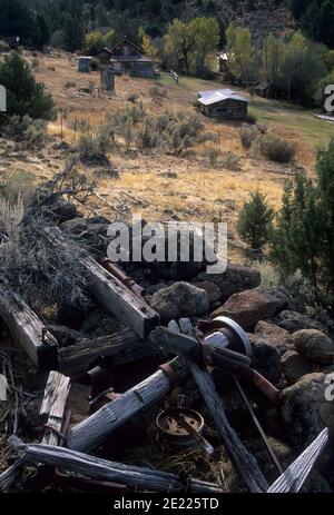 Riddle Ranch , Riddle Ranch National Historical District, Steens Mountain Recreation Area, Oregon Foto Stock