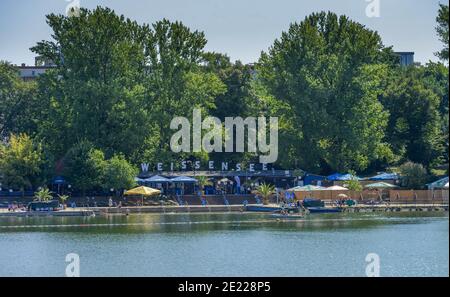 Strandbad, Weisser See, Weissensee, Berlino, Deutschland / Weißensee Foto Stock