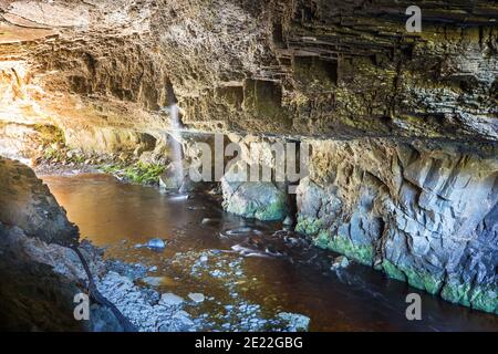 Moria Gate Arch, Karamea, Nuova Zelanda. Paesaggi naturali insoliti. Foto Stock