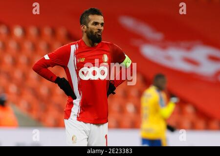 Standard's Mehdi Carcela ritratto durante una partita di calcio tra Standard de Liege e Waasland-Beveren, Lunedi 11 gennaio 2021 a Liegi, in avanzata d Foto Stock