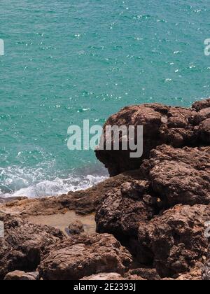 Una giornata estiva sulla costa spagnola Foto Stock